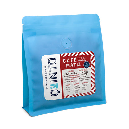 Café Matiz Pack 250g Origen Costa Rica Notas de cata Frutos Secos - Delfina Porras - Natural Anaeróbico - Variedad Catuai