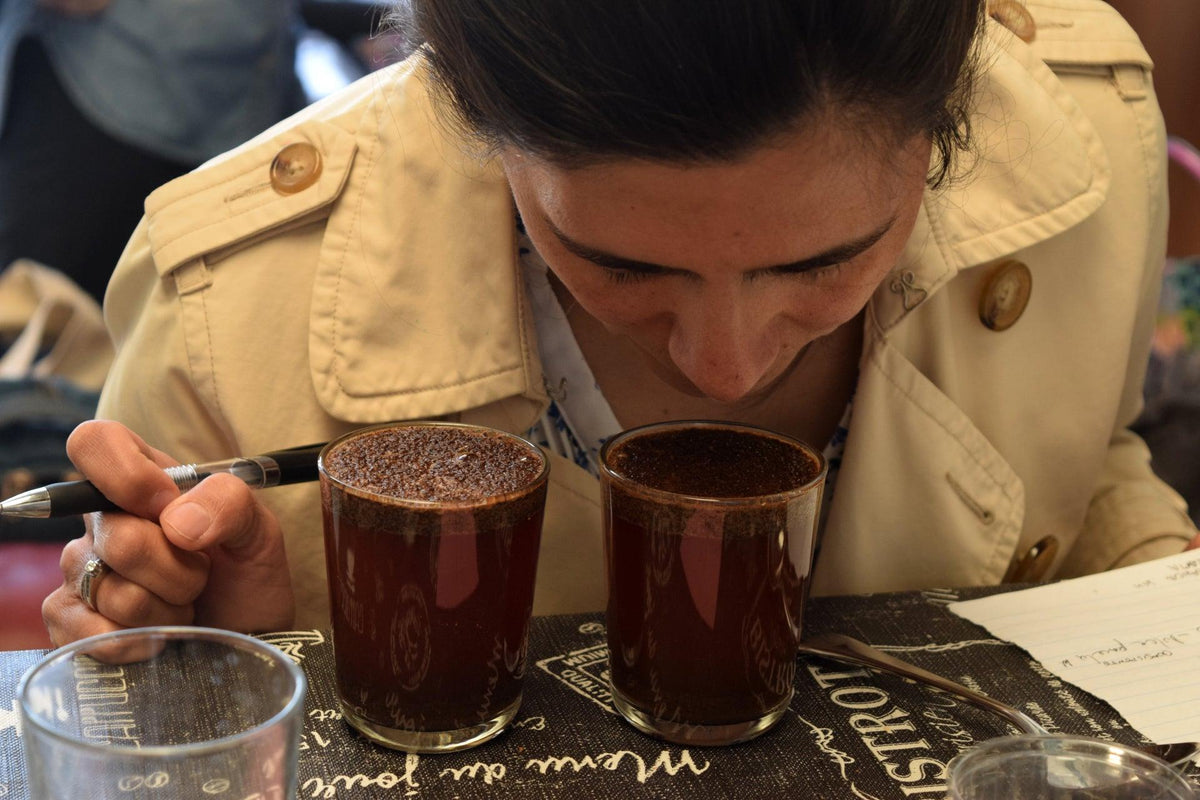 Specialty coffee cupping