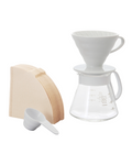 Kit V60 Hario Cerámica 02 Blanco
